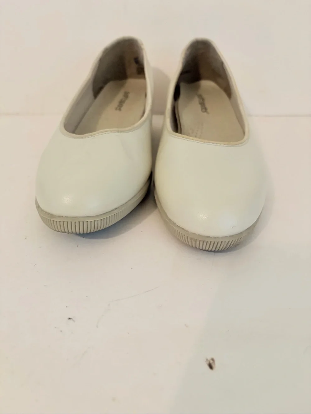 Softspots Bone Leather Stephanie Low Wedge Slip On Comfort Shoes